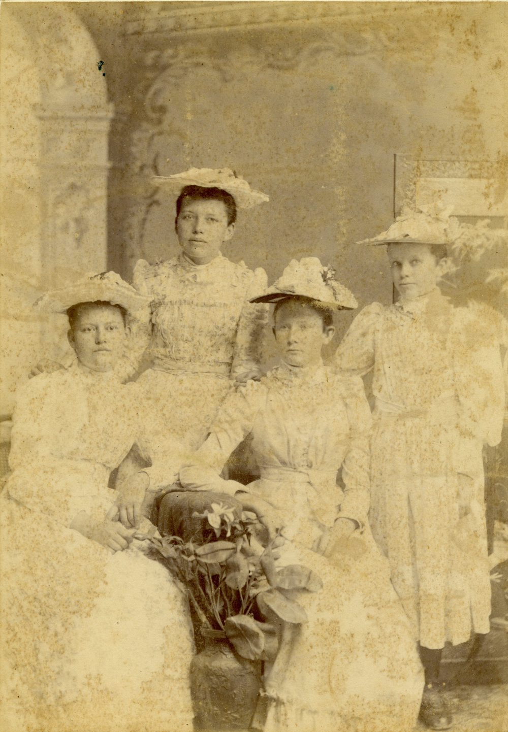 Portrait of four young women, c.1893