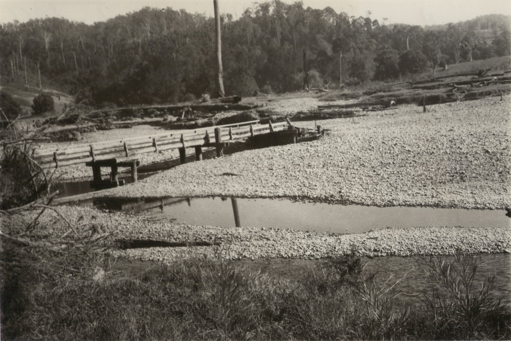  Hartleys Bridge after a flood, early 1956