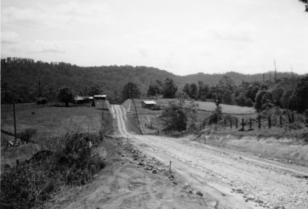 Arthur Hoschke's farm at Karangi, c.1956