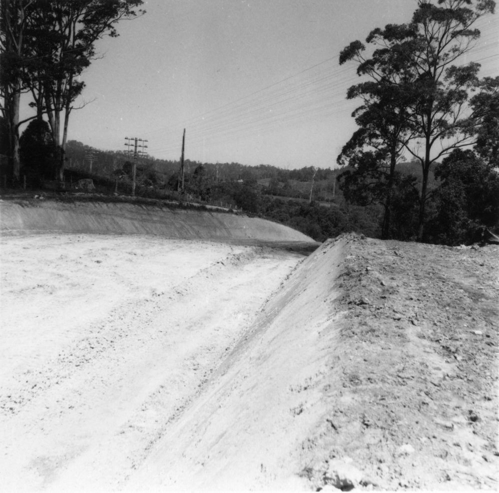 Road construction on Lee's Hill, c.1956