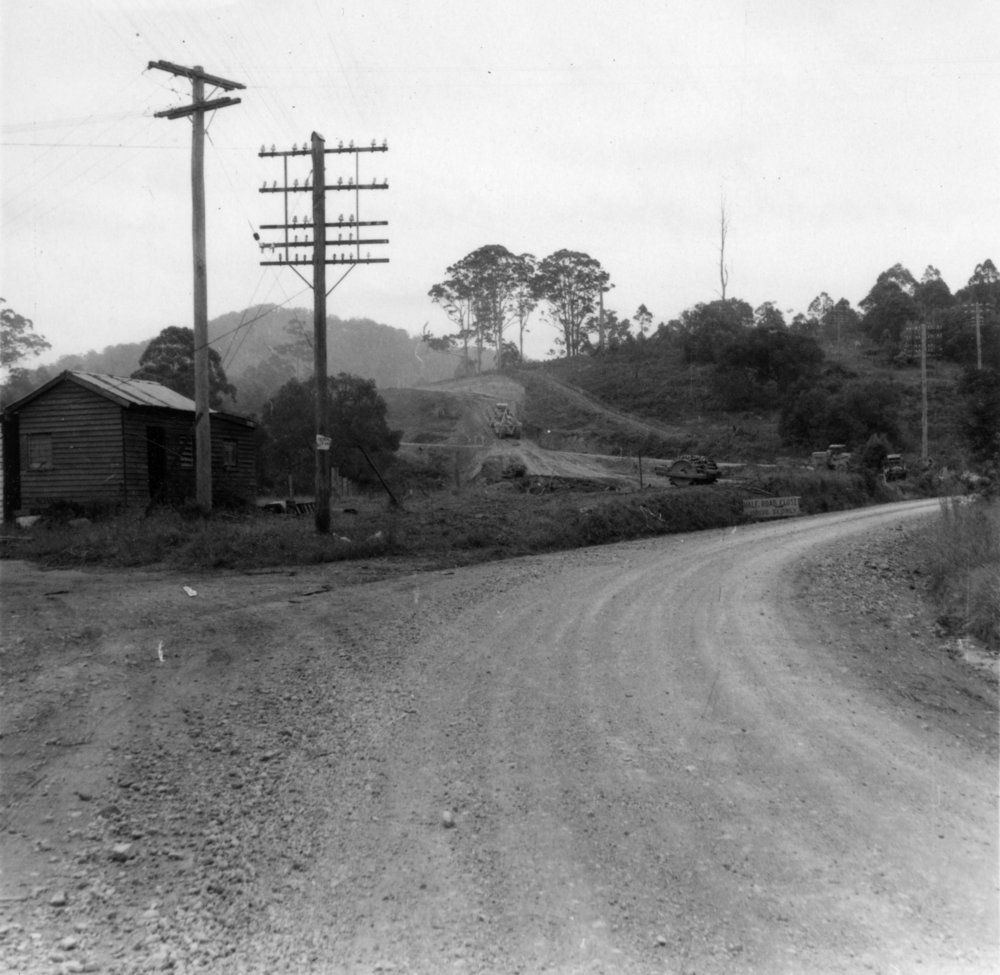 View of Lee's Hill from Karangi Bridge, c.1956