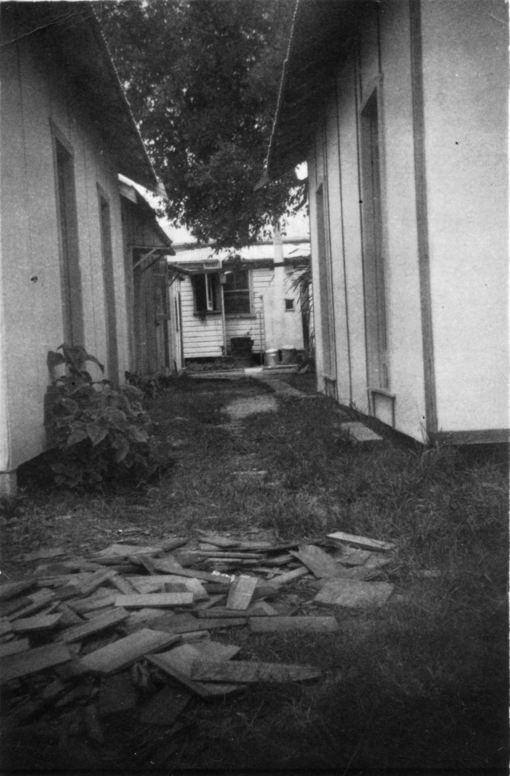 Run-down Nurses quarters at Sunnyside Maternity Hospital, late 1940s