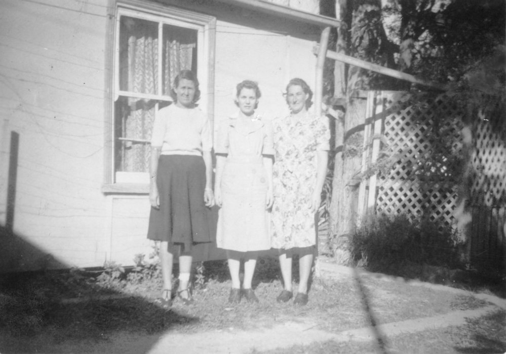 Nea Duffy, Dot Fisher and Mrs. Cox at Maternity Sunnyside Hospital, c.1947