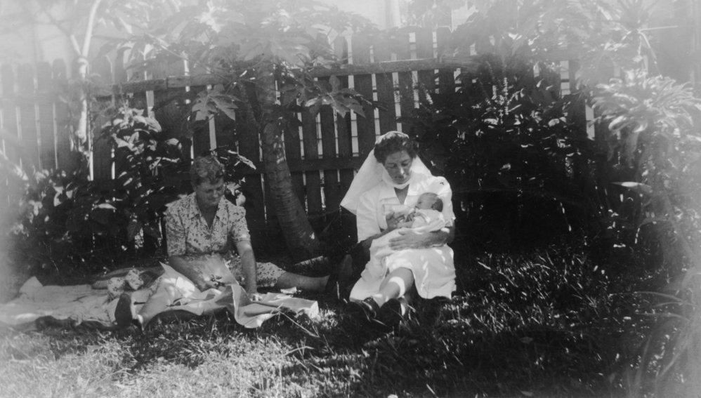 Sister Adamson and Sister O'Toole at Sunnyside Maternity Hospital, 1948