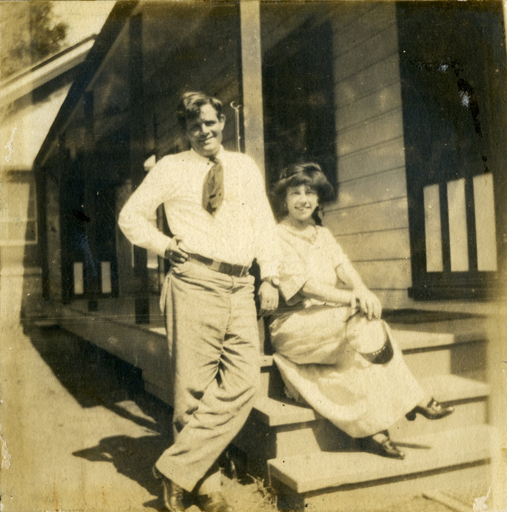 A publicity still of Jack and Charmian London, January 1914 