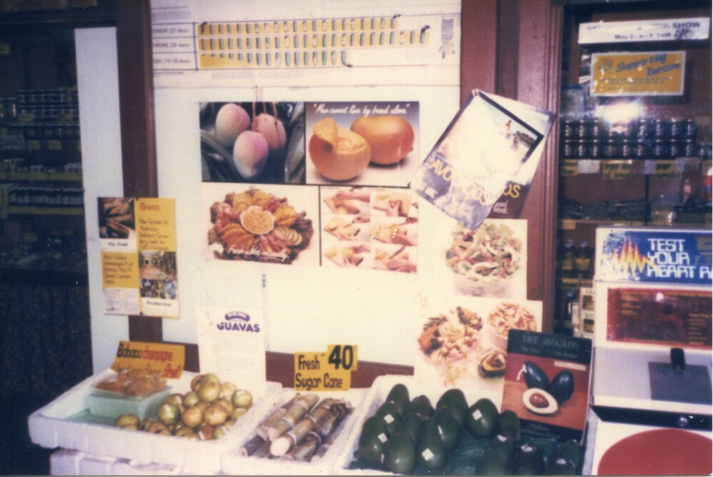 In the Tropical Fruit Shop at the Big Banana, 1970s