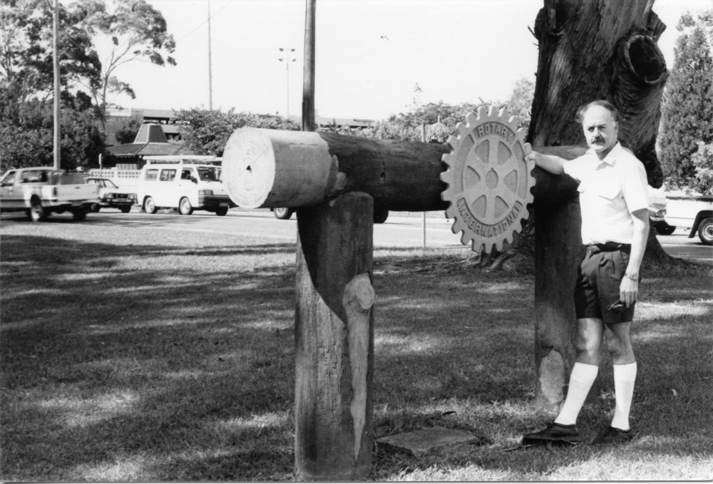 Coffs Harbour Rotary Club president Mr Ted Bailey, 5 March 1993