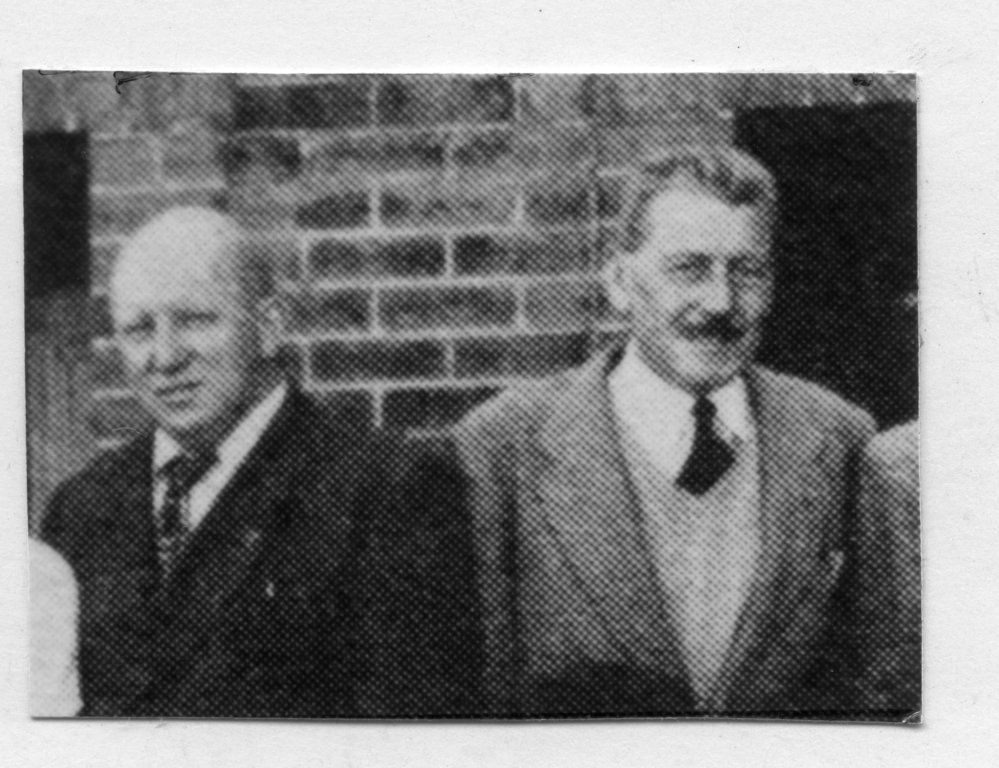 Teachers George England and Gordon Patterson at the High School