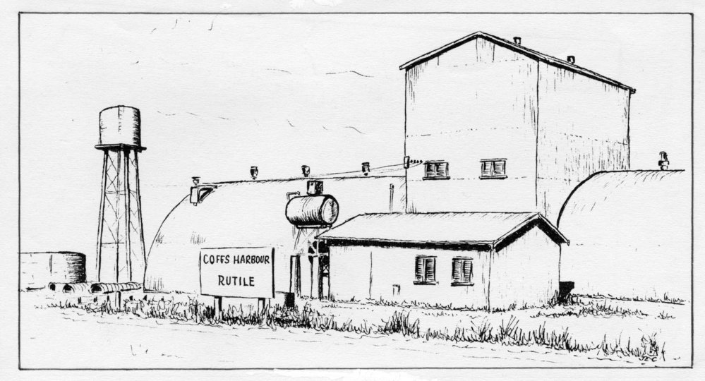 Coffs Harbour Rutile works near Park Beach