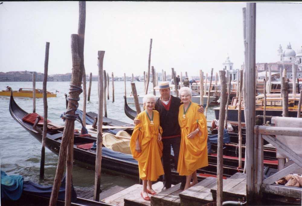 The Banana Twins Adelie and Toni in Venice, 1990