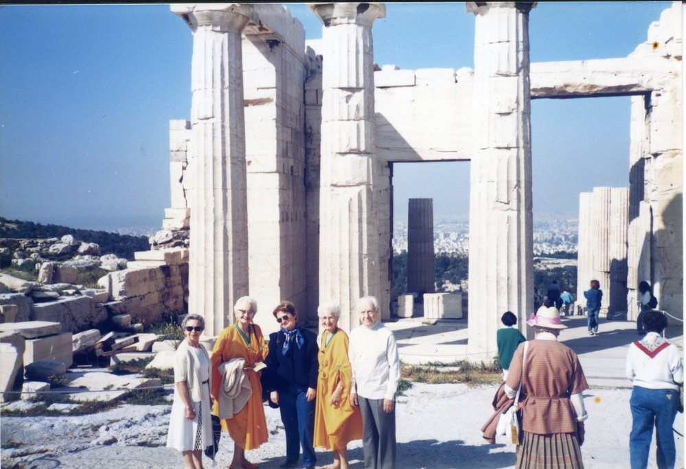 Adelie and Toni in Athens, 1990