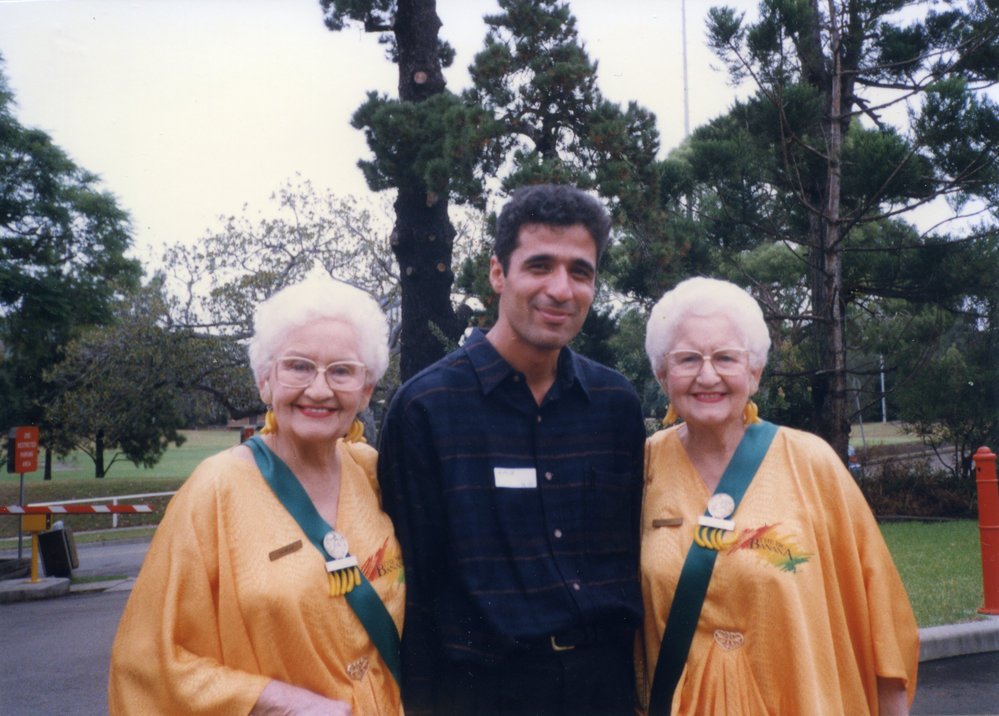 Adelie and Toni promoting the Banana Republic