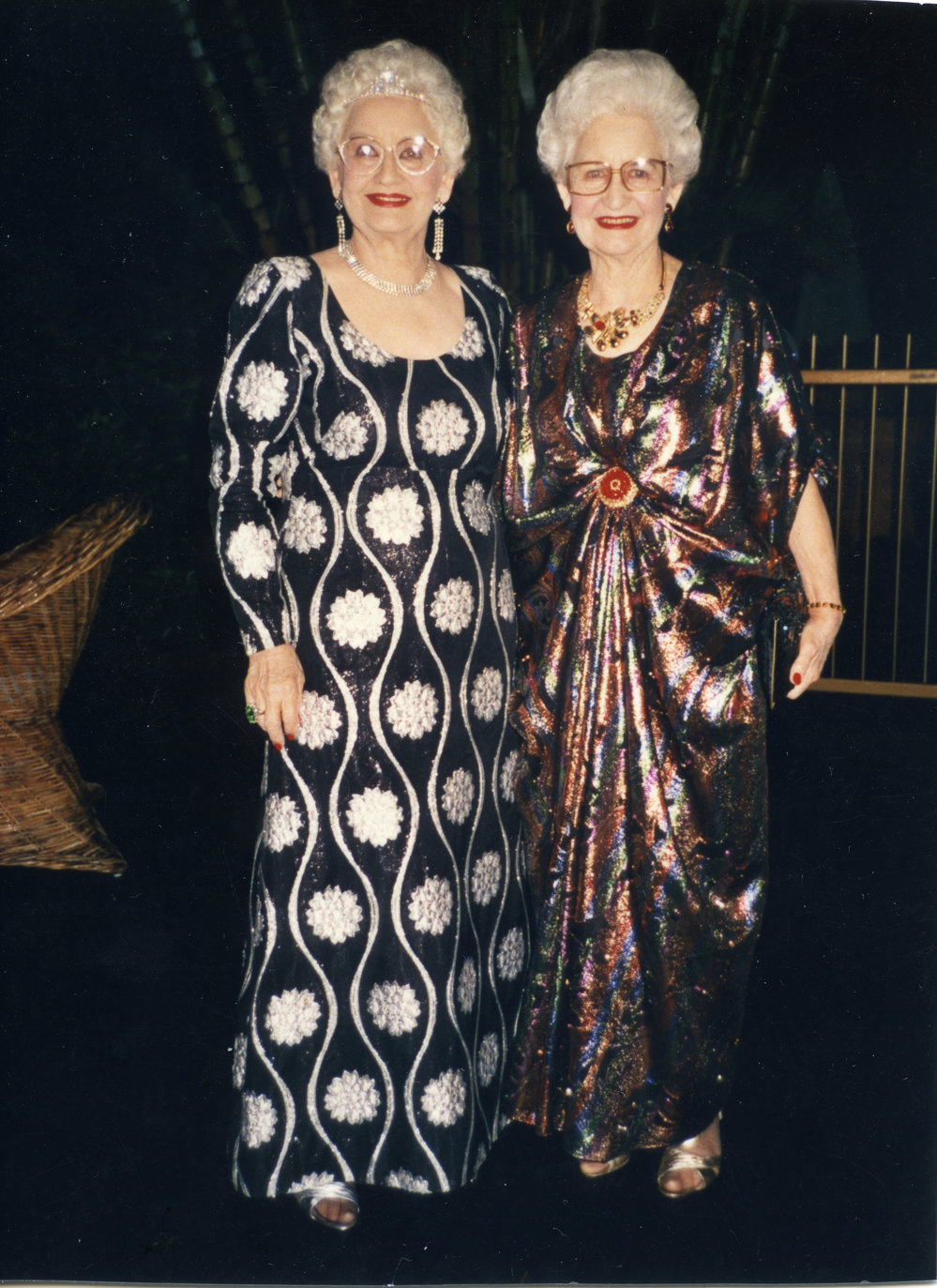 Adelie and Toni at the Aanuka Resort Grand Ball, c.1991