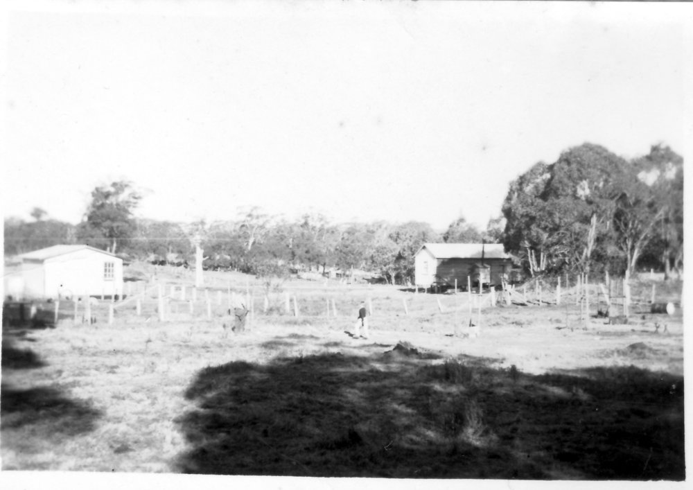 David and Hugh Nicol at "Lochnagar" at Rigney Street in Ebor, 1950s