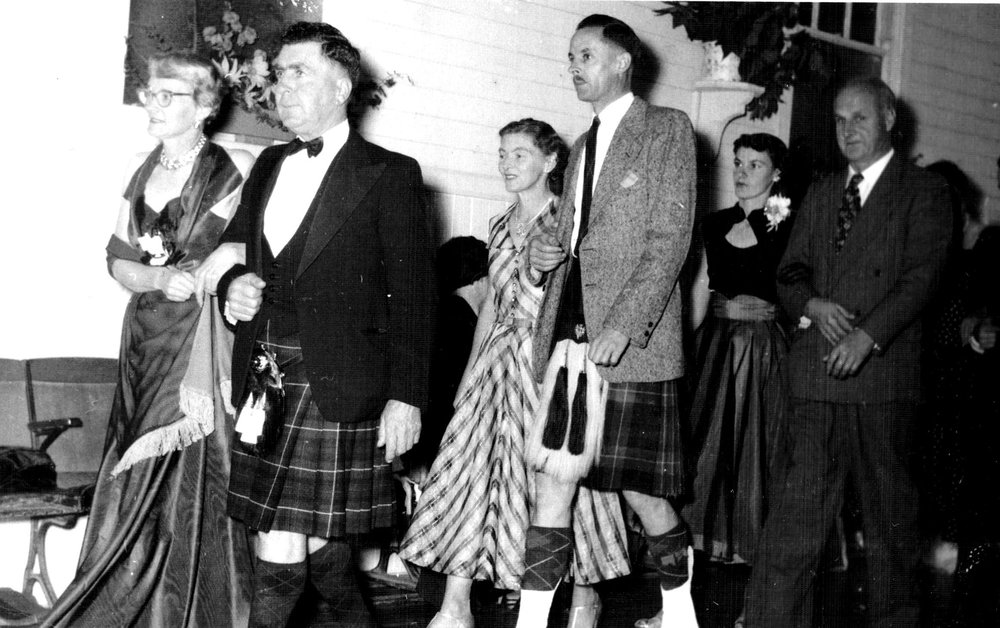 The Grand Parade at the Scottish Ball in the School of Arts, 1950s