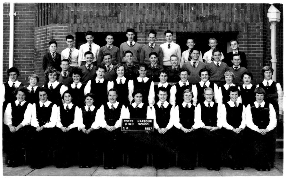 Coffs Harbour High School class 3B, 1957 