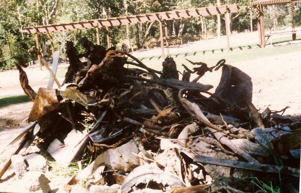 Rubbish cleared to build the sensory garden in the North Coast Regional Botanic Garden, 1980s