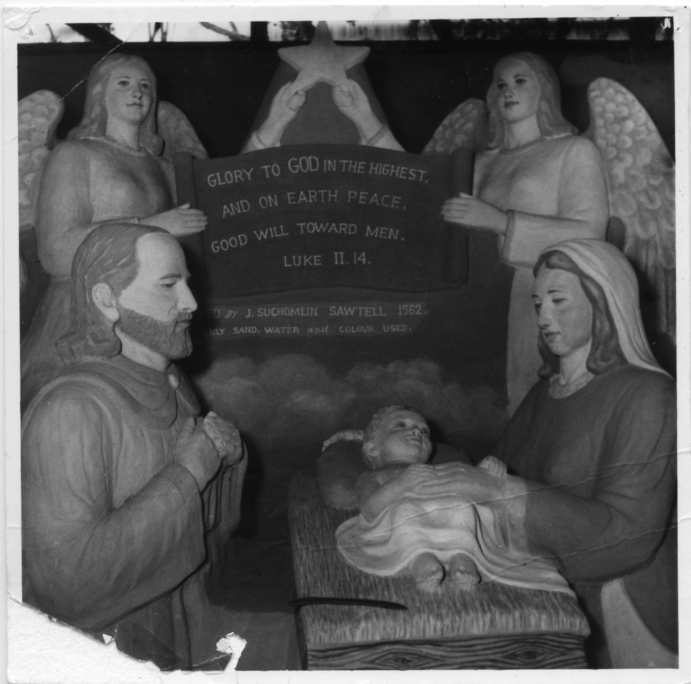 A nativity sand model at Sawtell Reserve 