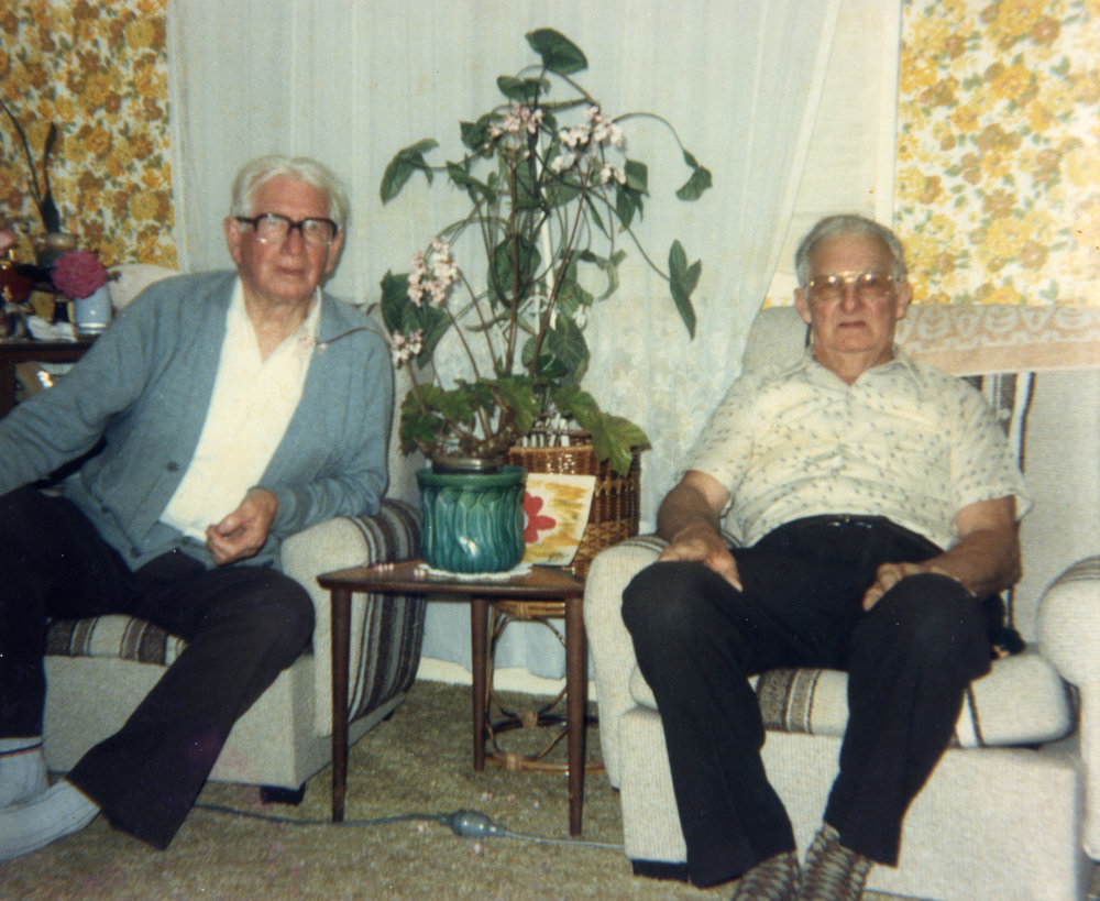 The Kelly brothers at a family gathering, 1980