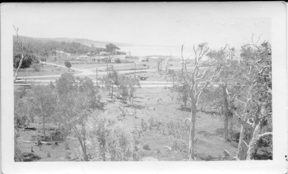 View from the water tower on Trafalgar Street looking north west towards the main beach, 1940s 
