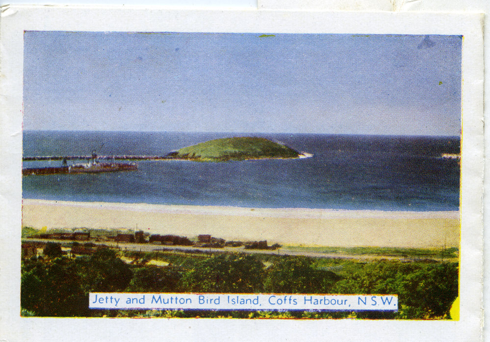 Jetty Beach and Harbour view, c.1955