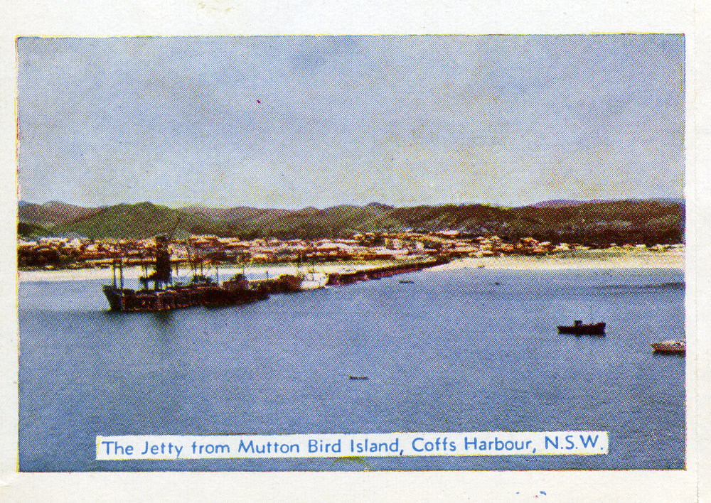 A view of the Jetty from Mutton Bird Island, c.1955