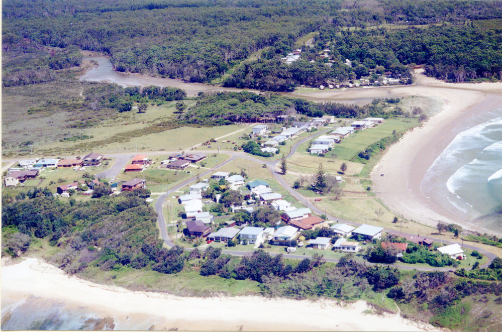 Aerial view of Arrawarra, 1992-1994 