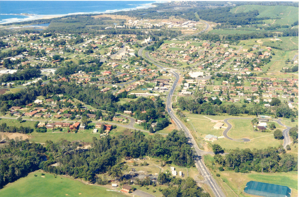 North to south aerial view of the Pacific Highway, 1992 - 1994 