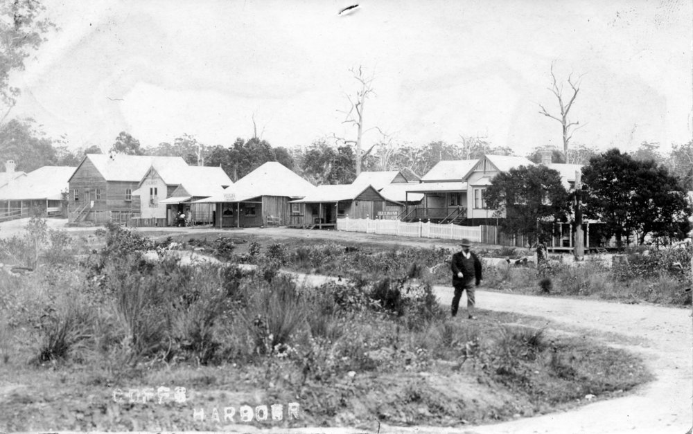 Turn of the century homes and road, early 1900s 