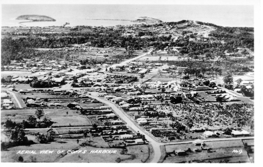 Aerial view of Coffs Harbour