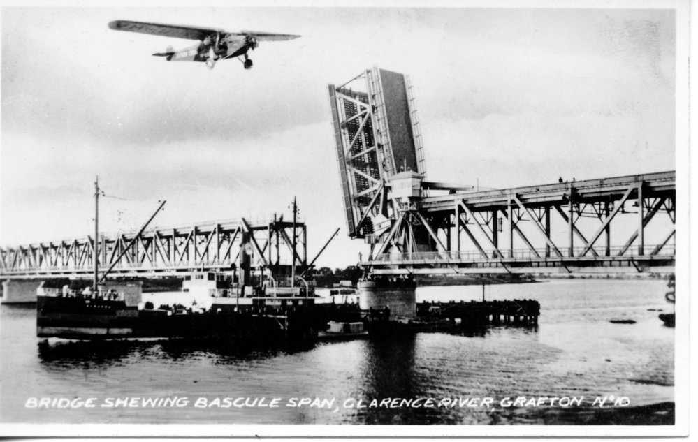 The dogleg bridge over the Clarence River at Grafton