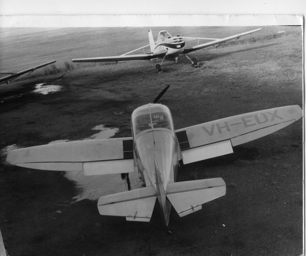 The "Longster" plane used at the Coffs Harbour flying school, 1950s 