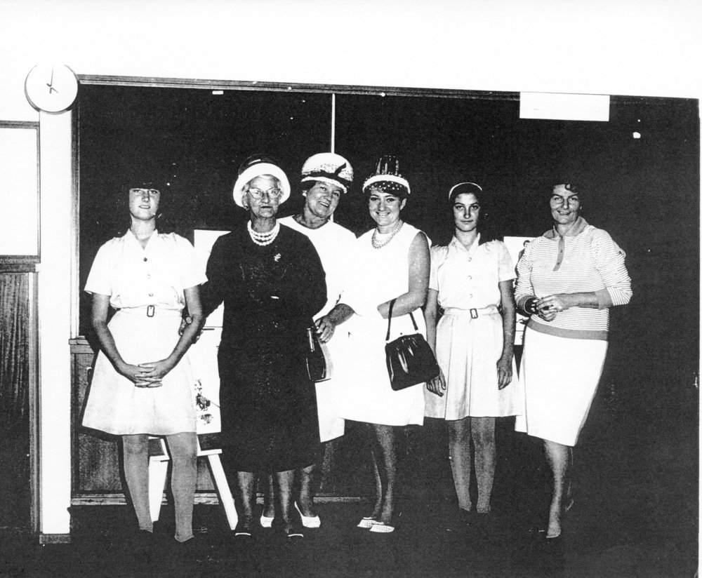 Three generations of the Lowery family at St Augustine's School Reunion, 1967