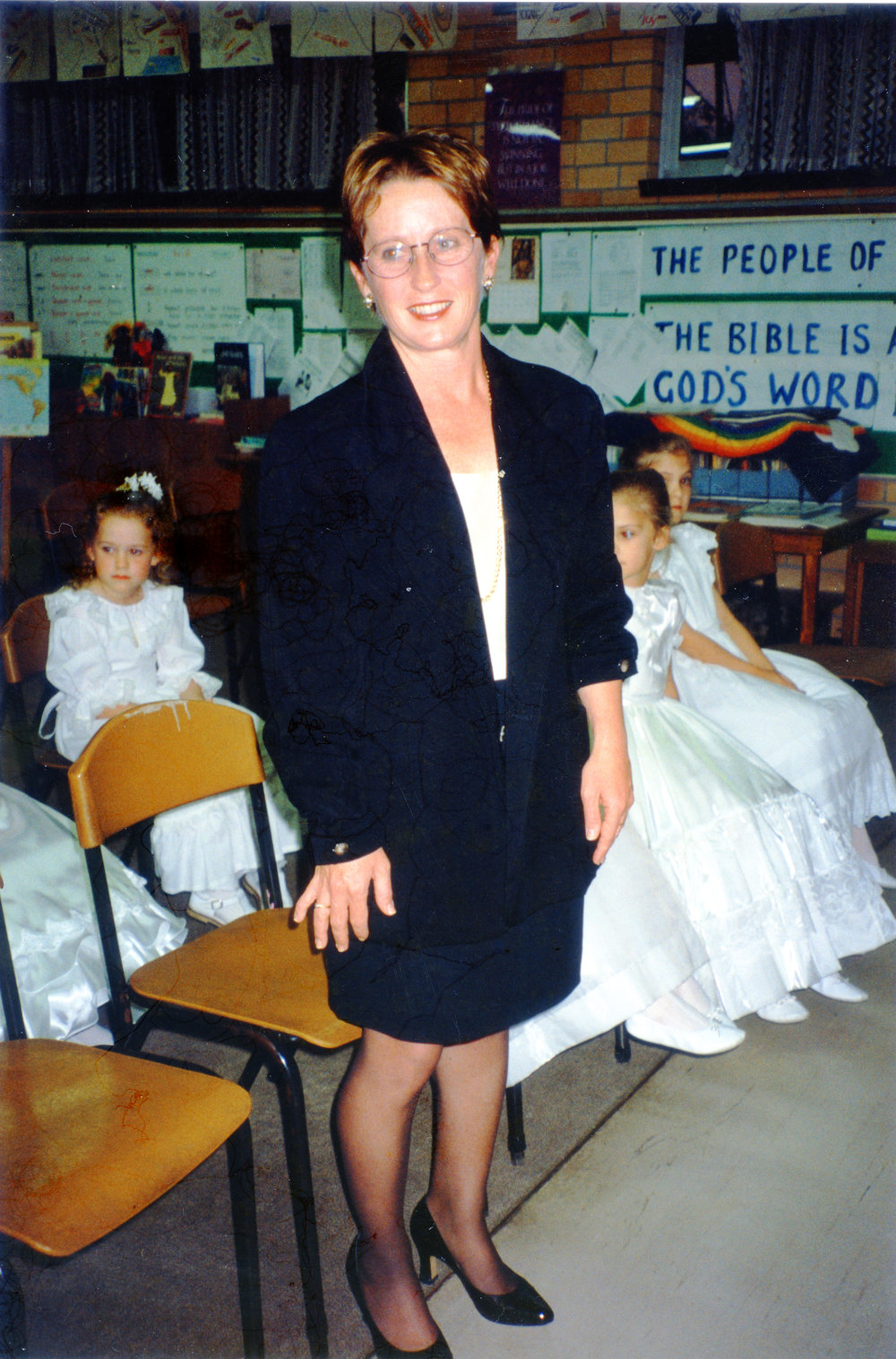 Sally Whitely at the St Augustine's School Mini-Debutante Ball, 1996 