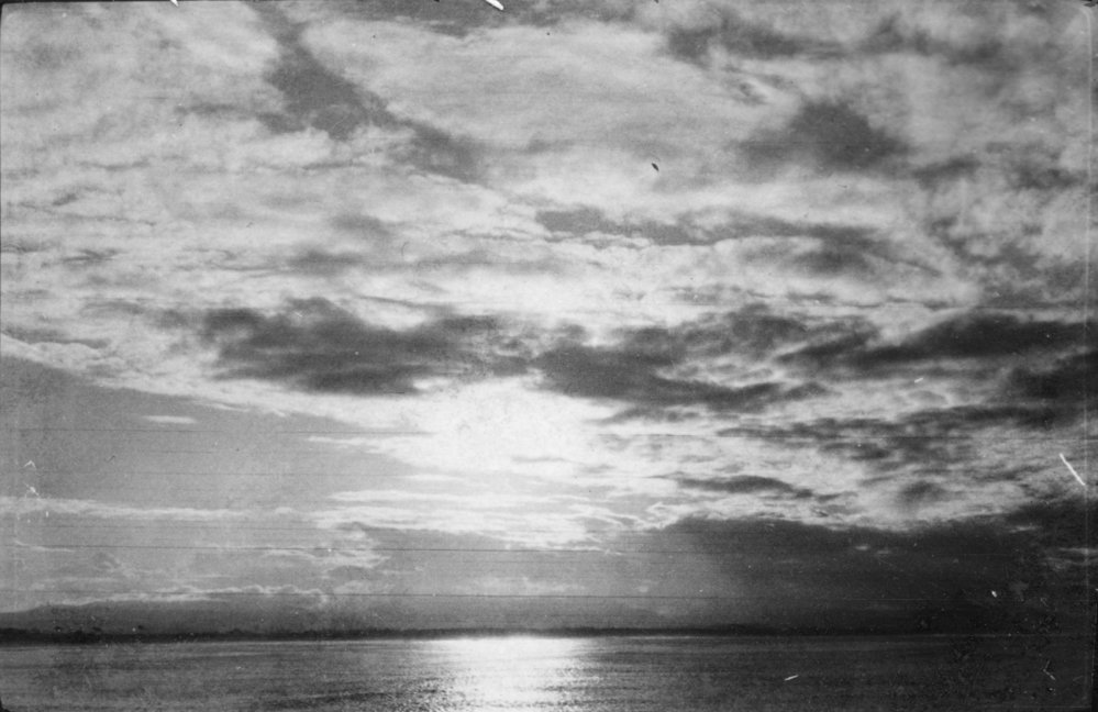 Sunset from a coastal steamer, c.1912