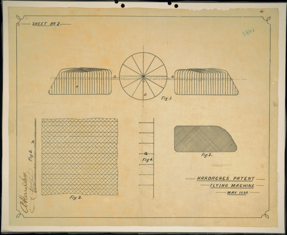 Hardacre's Patent Flying Machine, sheet 2