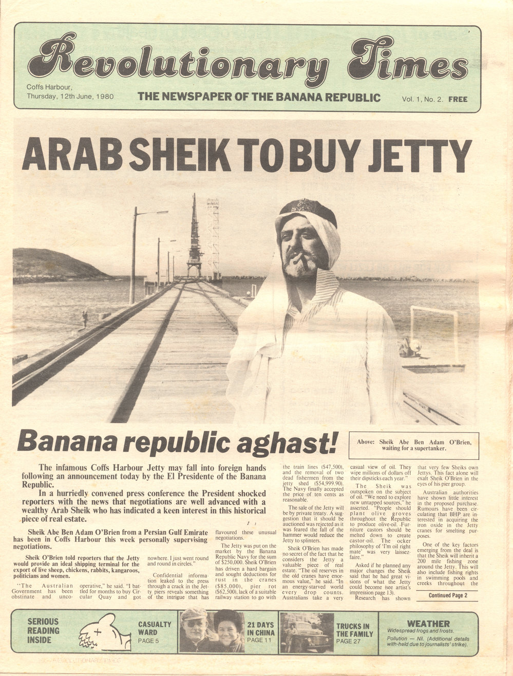 Revolutionary Times, 12 June 1980, Vol. 1 No. 2