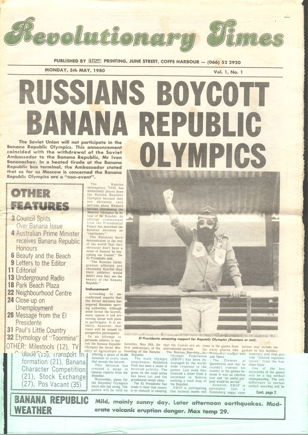 Revolutionary Times, 5 May 1980, Vol. 1 No. 1