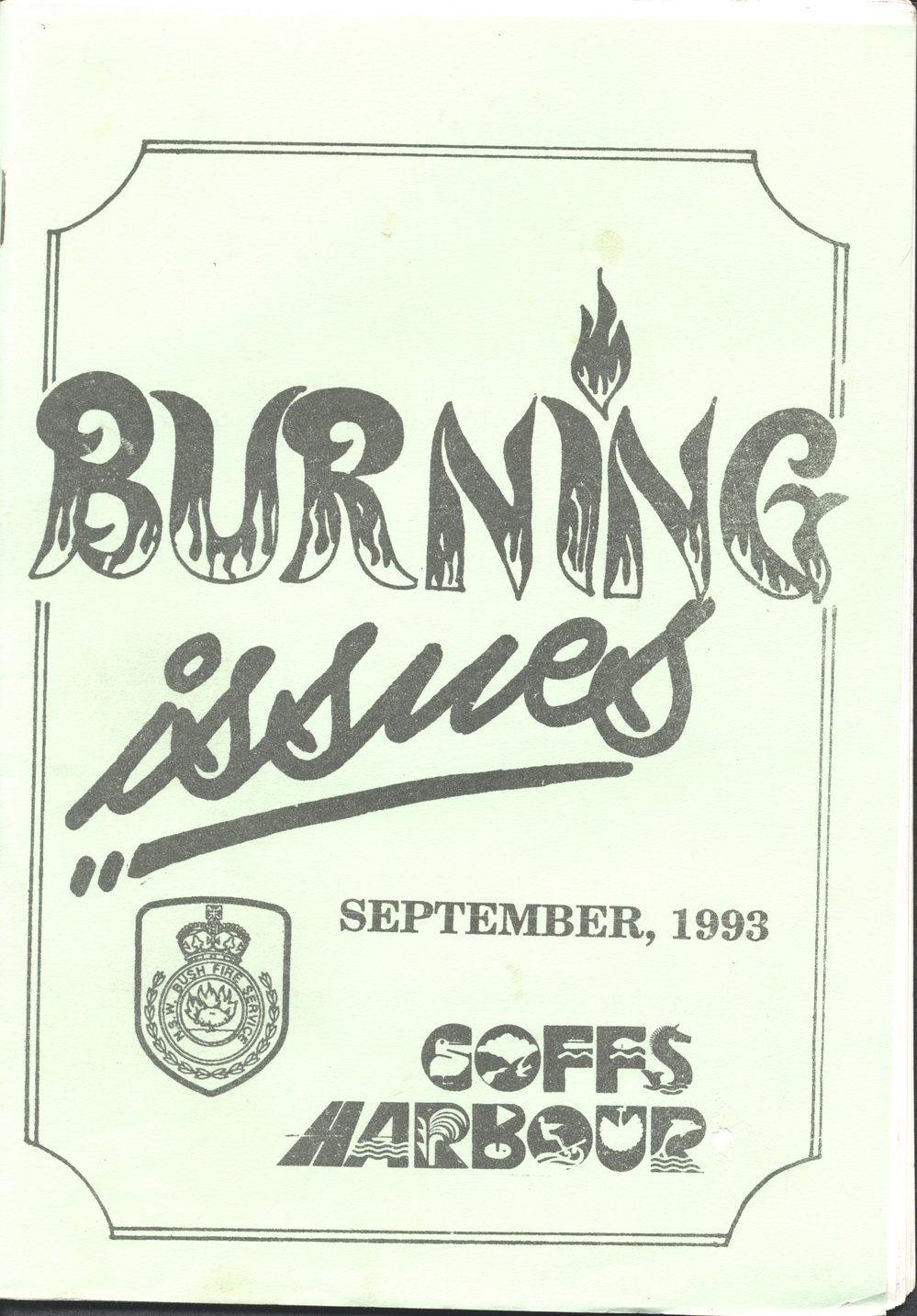 Burning Issues, September 1993