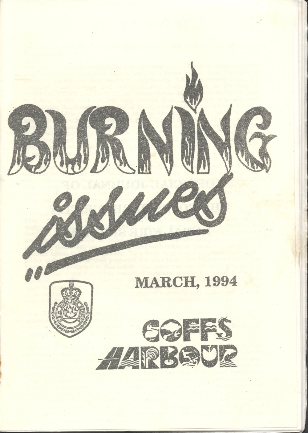 Burning Issues, March 1994