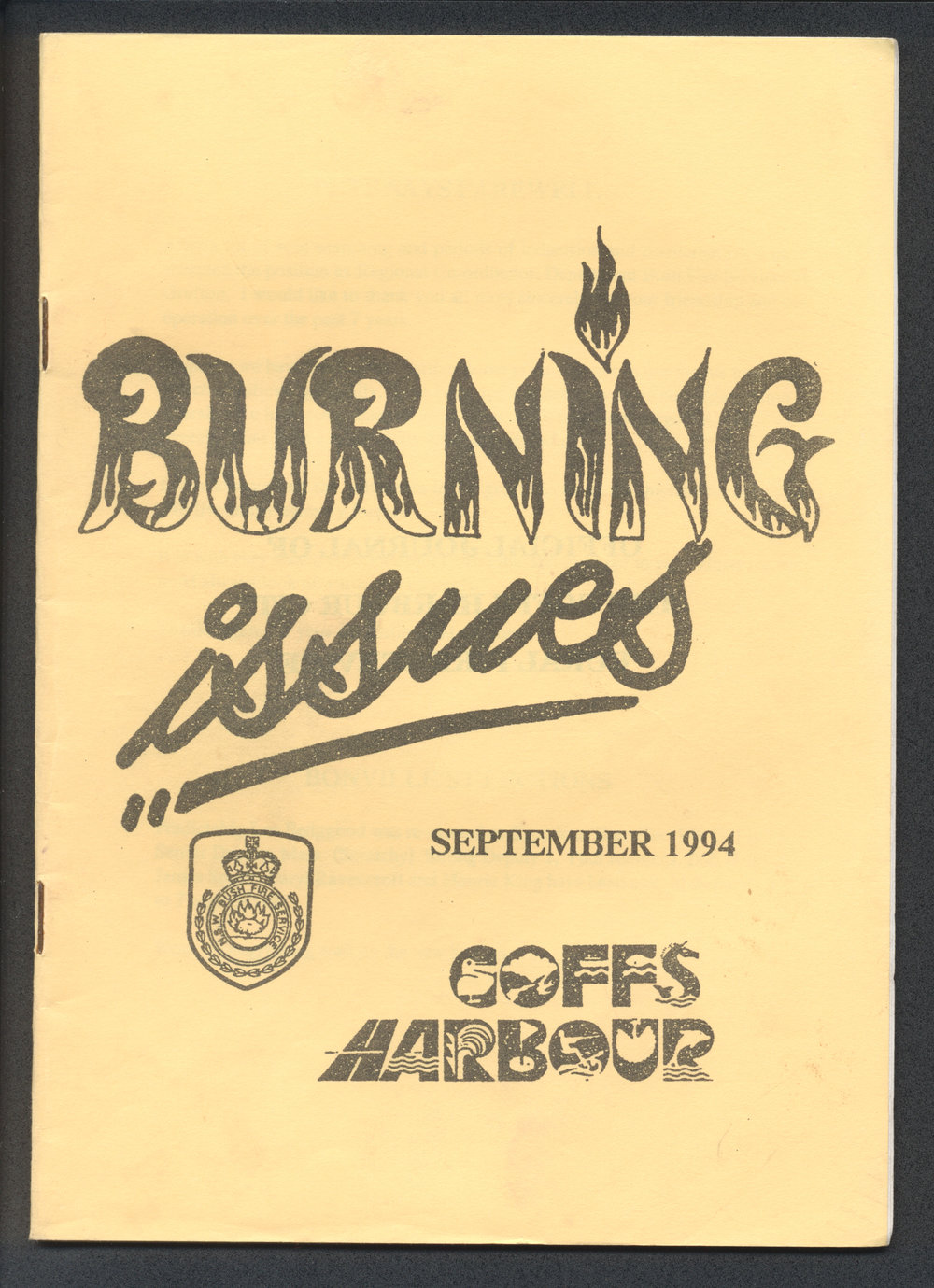Burning Issues, September 1994