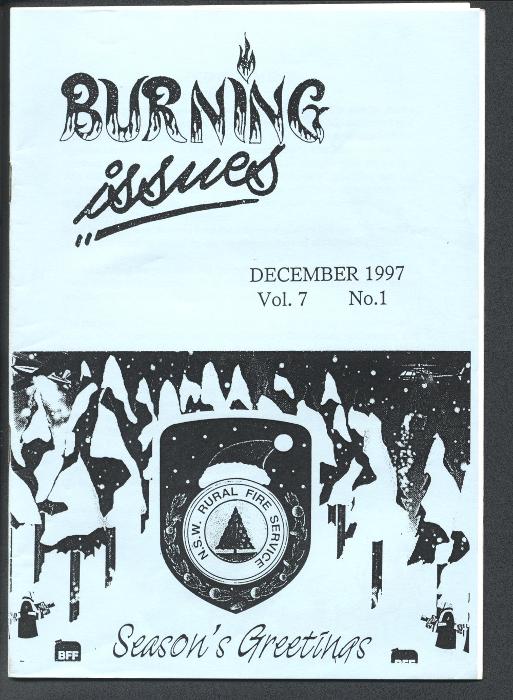 Burning Issues, Vol. 7 No. 1, December 1997