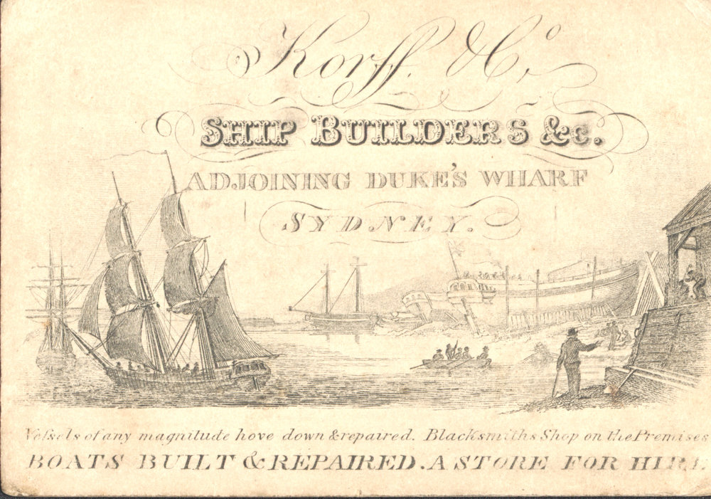 John Korff's business card