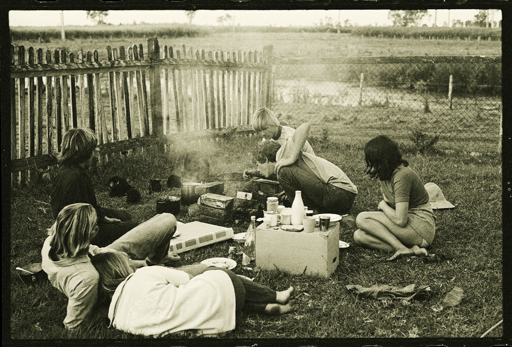 A barbecue at the Wilderness factory, Palmers Channel