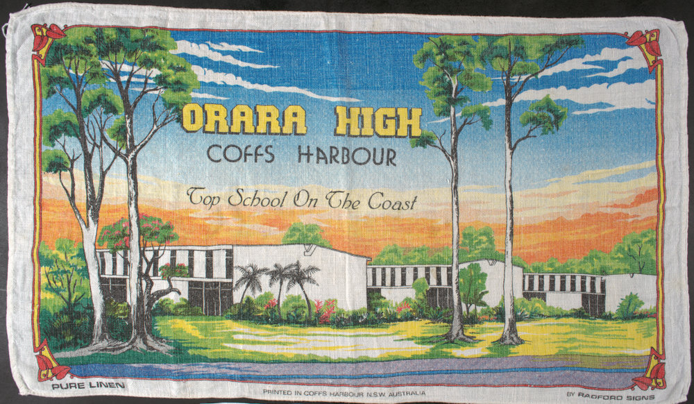 Orara High School tea towel