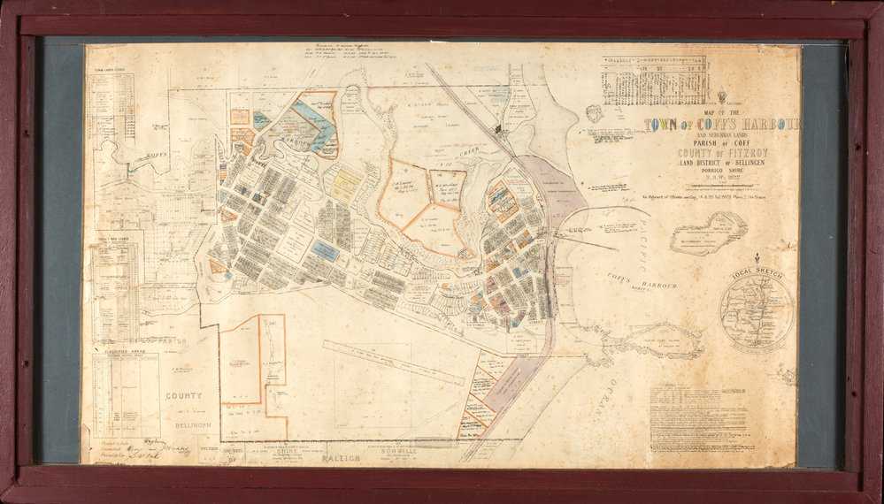 Map of the Town of Coffs Harbour and Suburban Lands