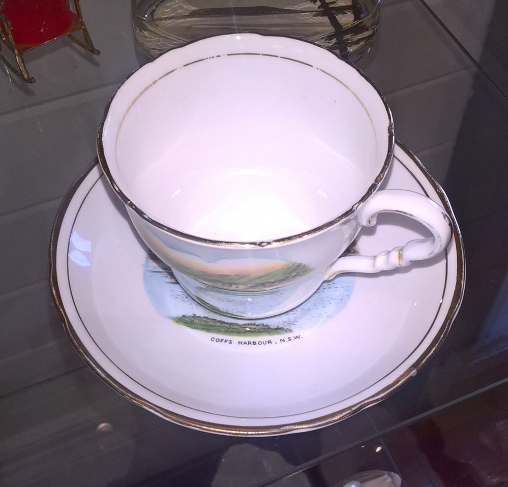 Coffs Harbour NSW souvenir cup and saucer set