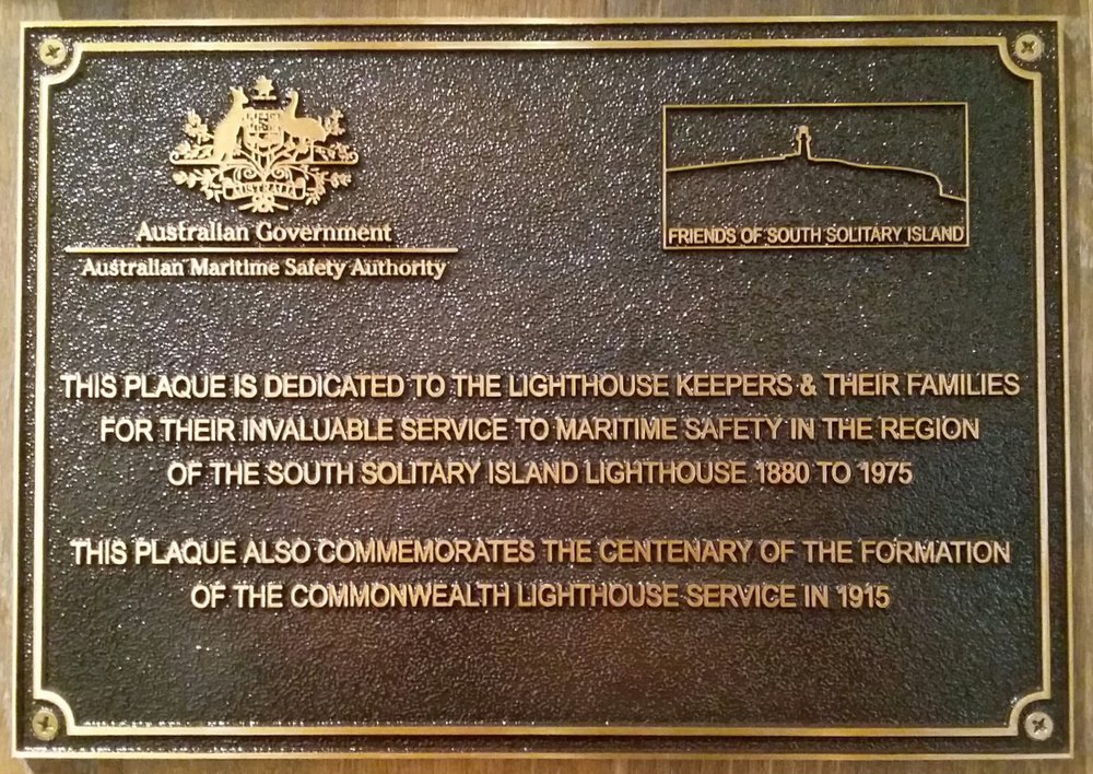 Centenary of Commonwealth Lighthouse Service plaque