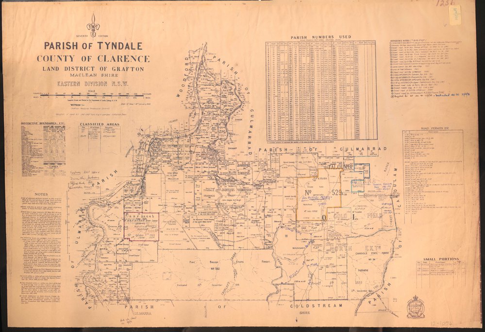 Map of Parish of Tyndale, 1958