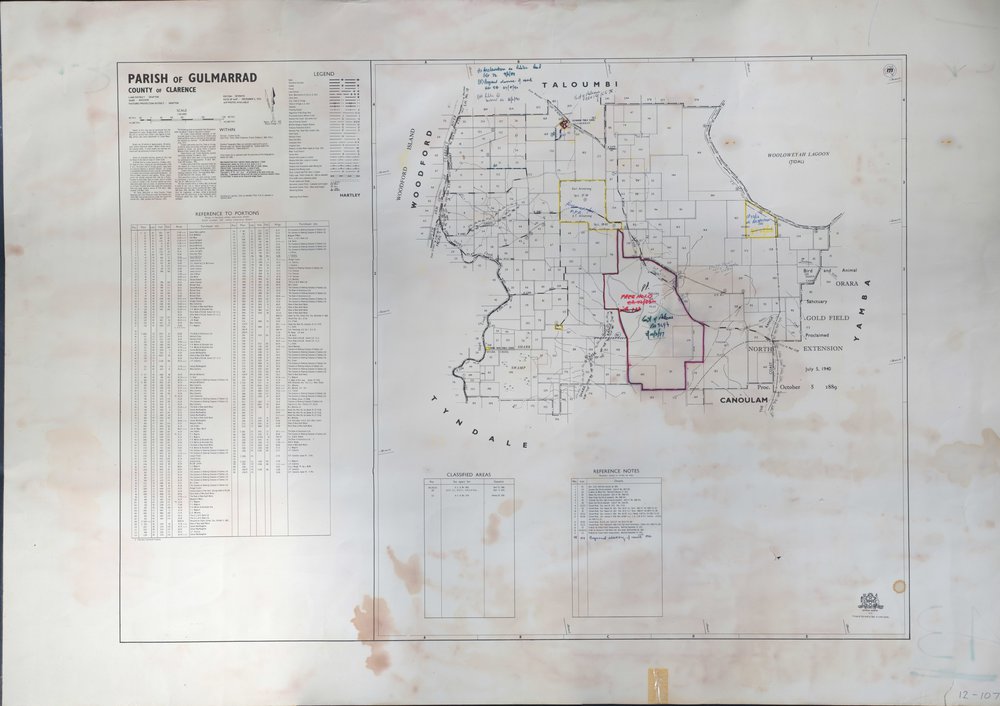 Map of Parish of Gulmarrad, 1973